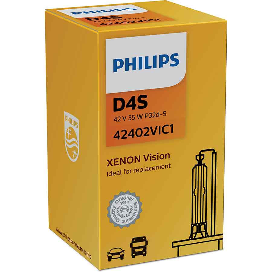Philips Vision D4S-Xenonlampe 42V 35W PK32D-5, 1 Stück - ATU