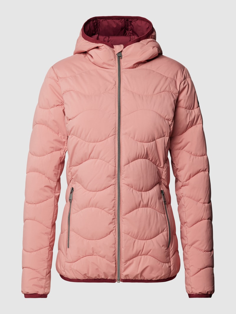 Jacke mit Label-Details in rosé