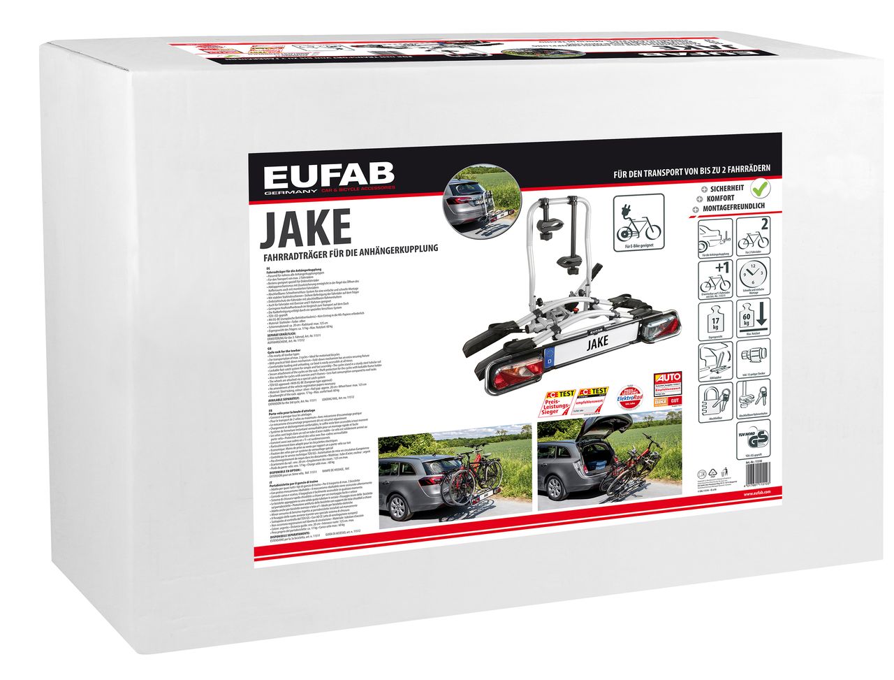 Eufab Fahrradträger JAKE Erweiterbar