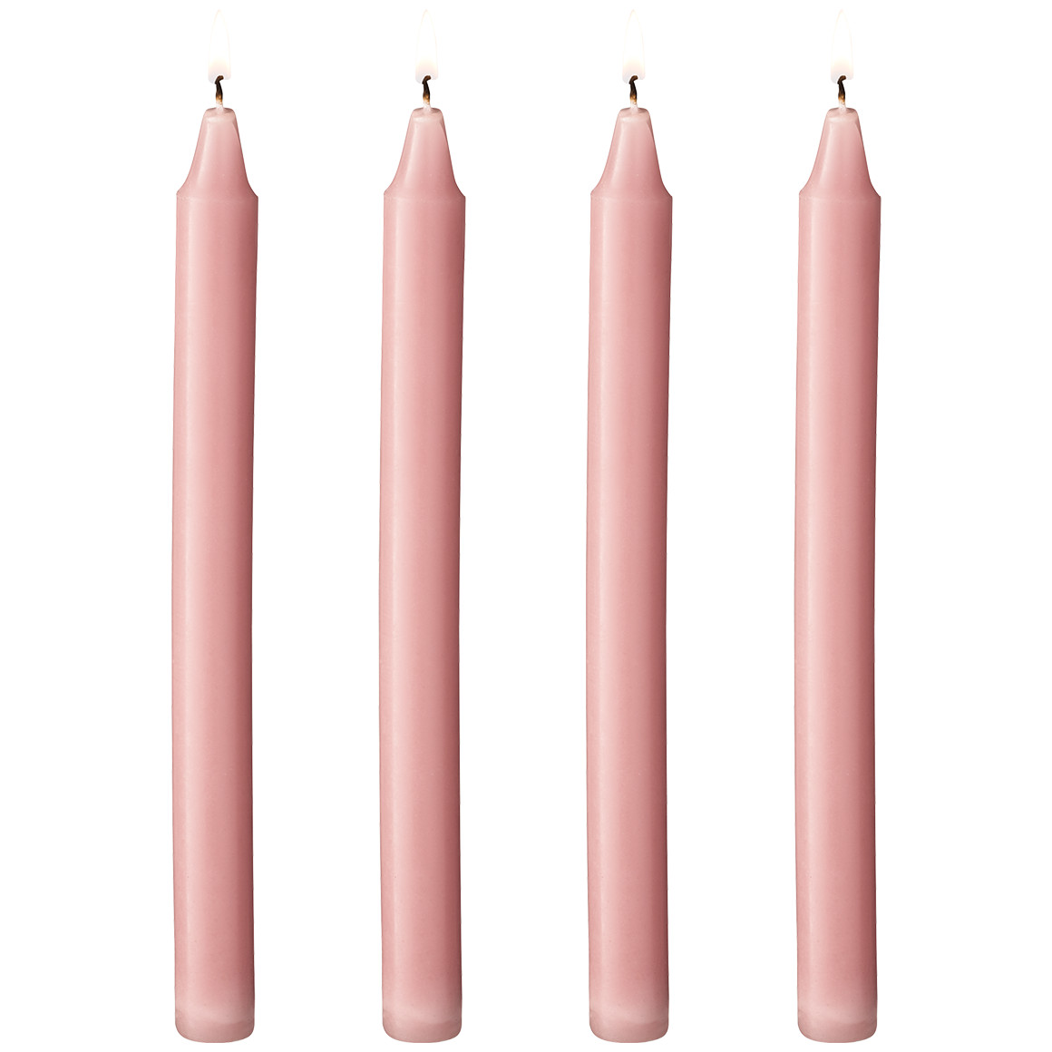 4 Stabkerzen unifarbend