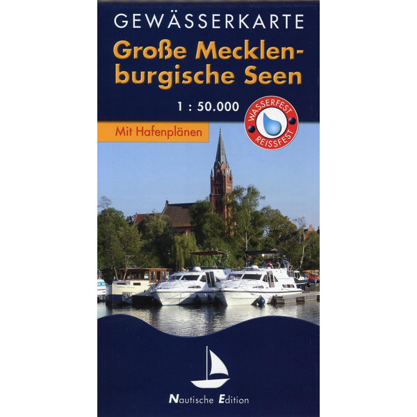 Gewässerkarte Große Mecklenburgische Seen 1 : 50 000. Nautische Edition - Wasserkarte
