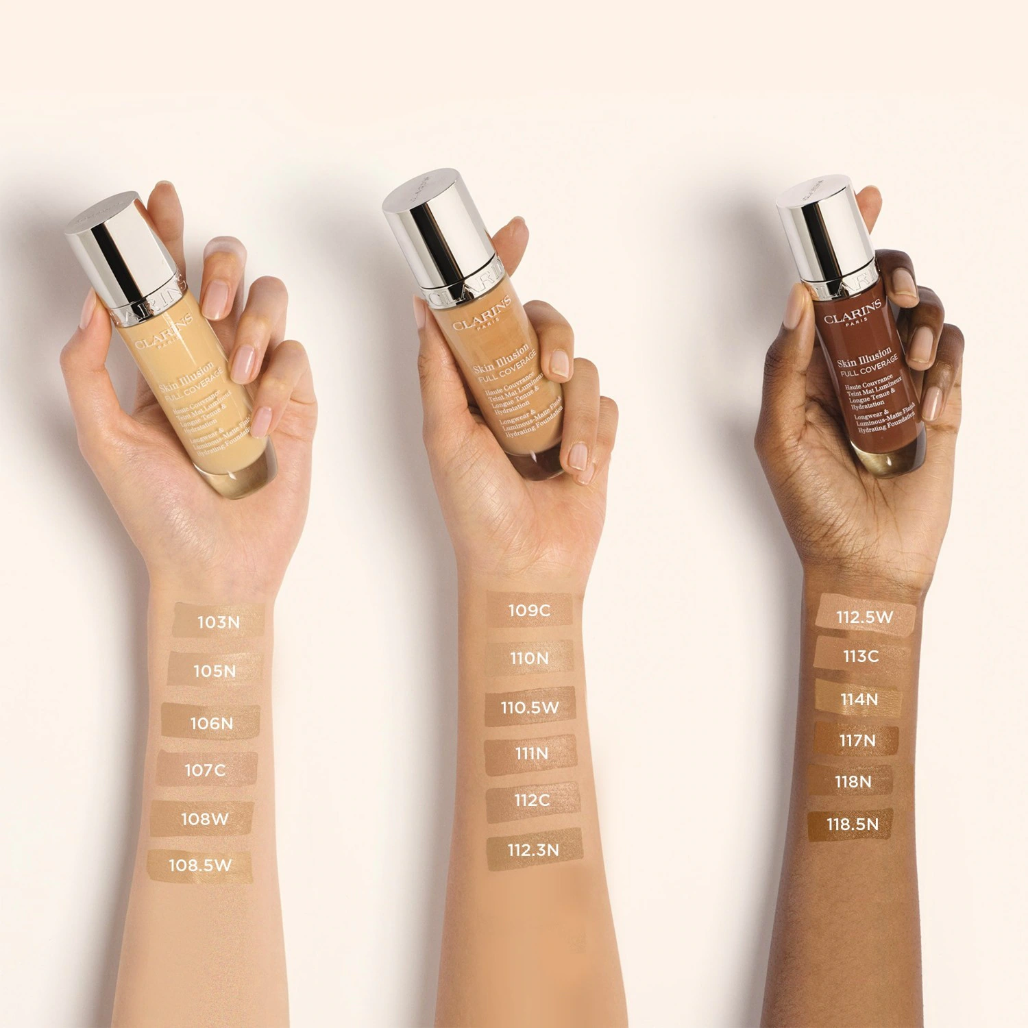 Clarins Skin Illusion pilna pārklājuma krēms