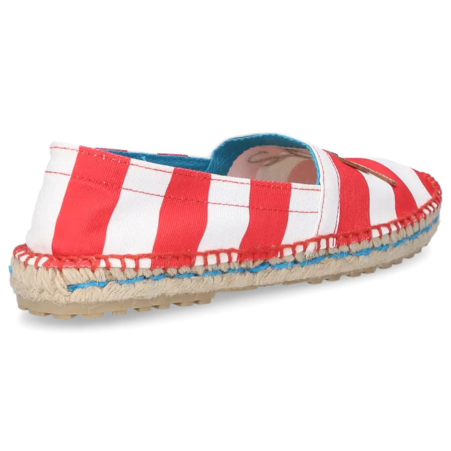 Dsquared2 - Espadrilles Textil Streifen rot weiß - rot