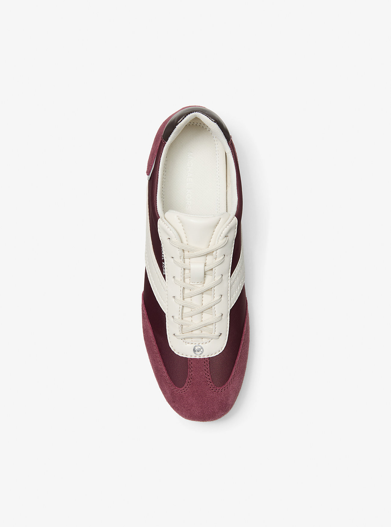 Susie Mixed-Media Sneaker - OXBLOOD