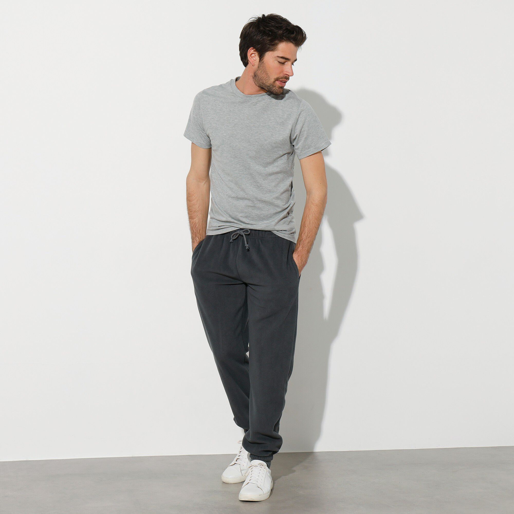 Pantalon de jogging maille micro polaire