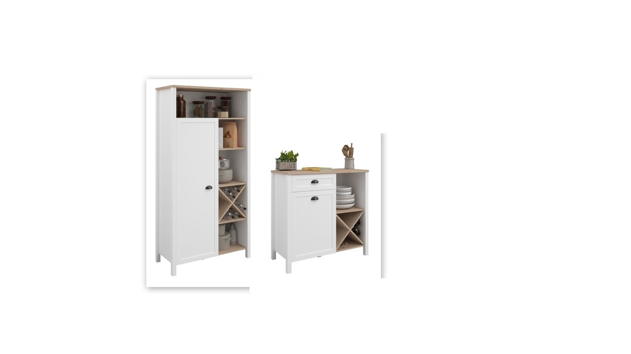 Parisot Buffet Set - Cottage 1, Buffet und Beistellschrank