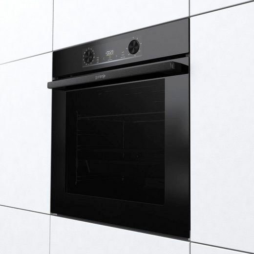 GORENJE Backofen-Set BLACKSET2, mit 1-fach-Teleskopauszug, Aqua Clean
