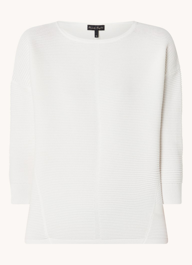 Pulover Phase Eight Nellie Ripple, ivory, mărimea XS