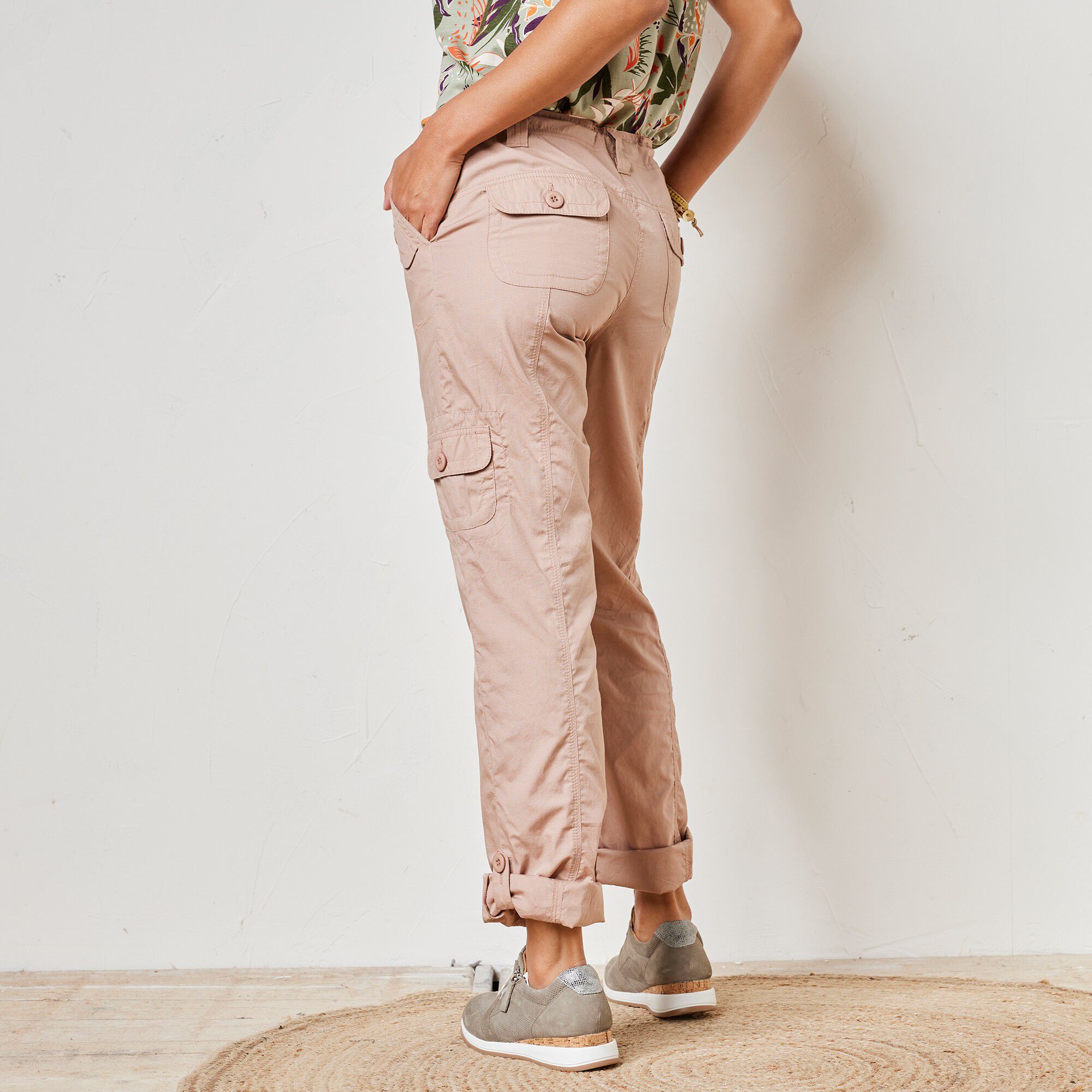 Pantalon battle retroussable