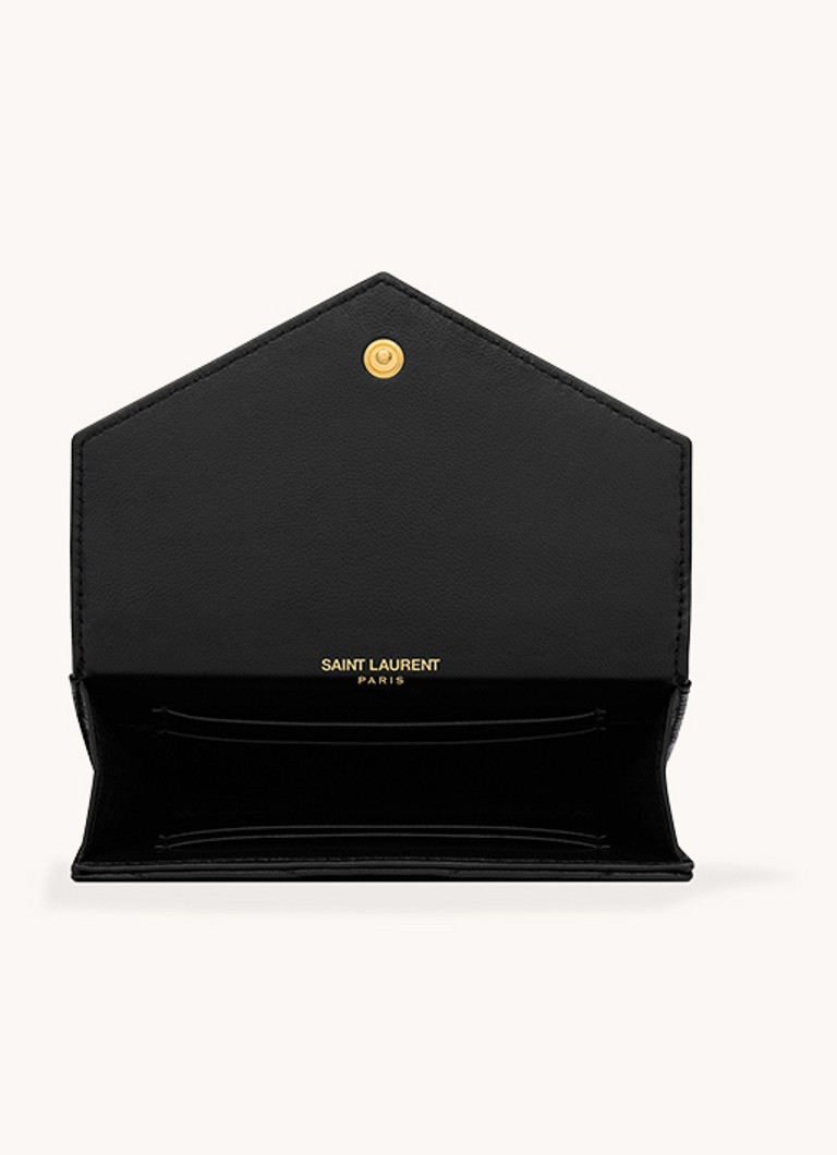 Saint Laurent Cassandre Matelassé Small Envelope -lompakko tikattua vasikannahkaa