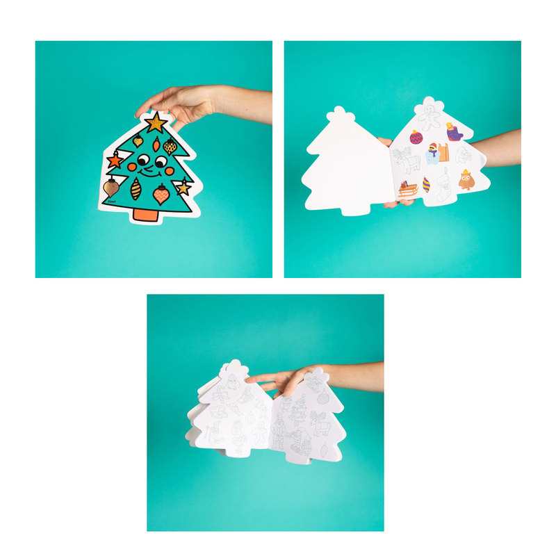 Cahier stickers sapin de Noël - OMY
