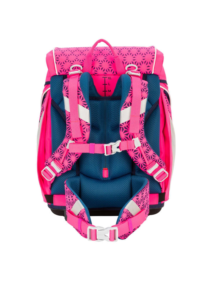 Scout Alpha Neon Safety Schulranzen-Set 4-teilig in pink glow günstig kaufen onesize