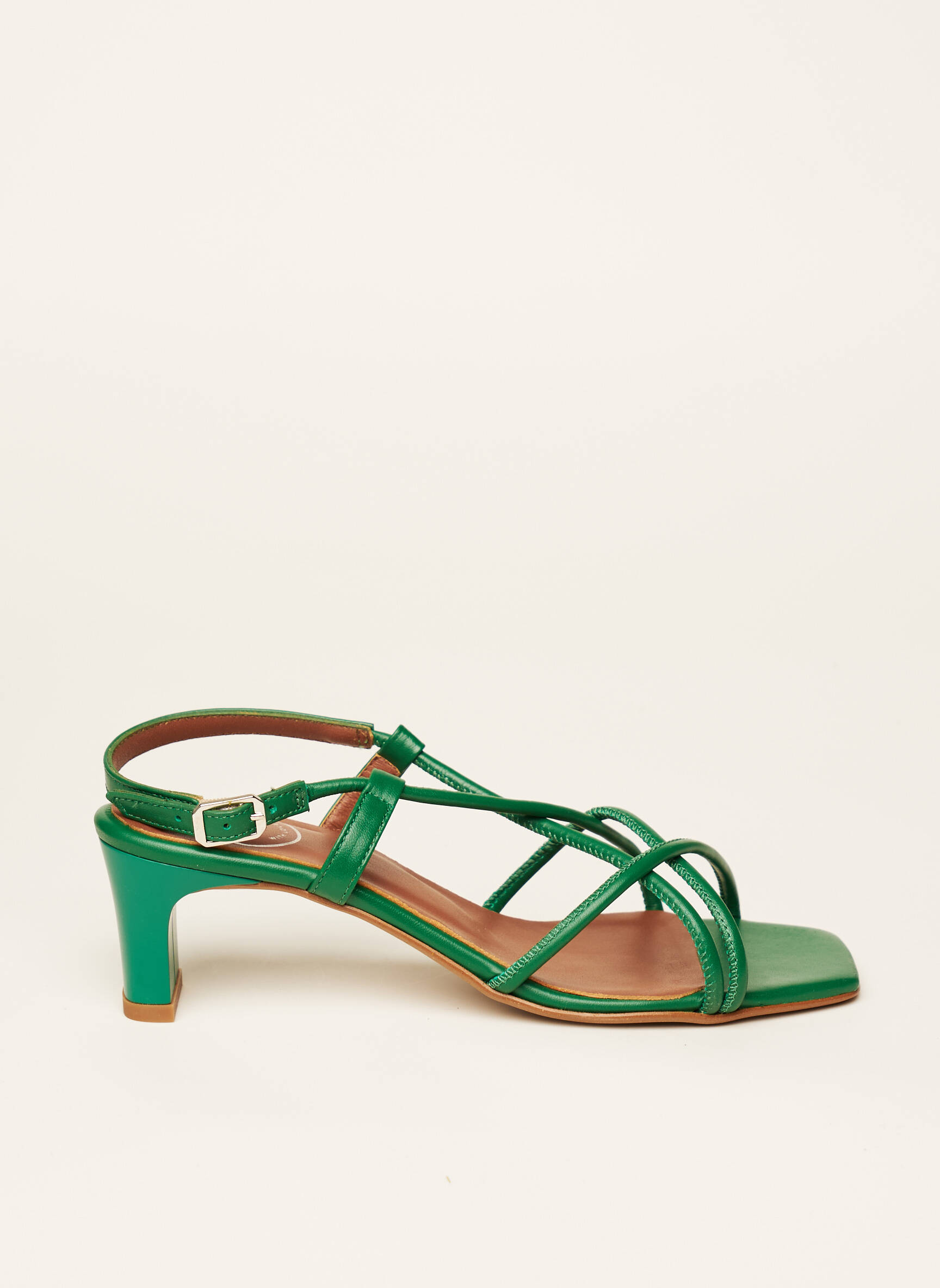 Sarenza Sandales Nu Pieds Femme couleur vert