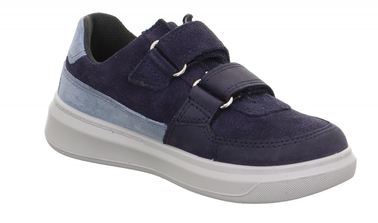 COSMO - Blau Sneaker low mit Klettverschluss