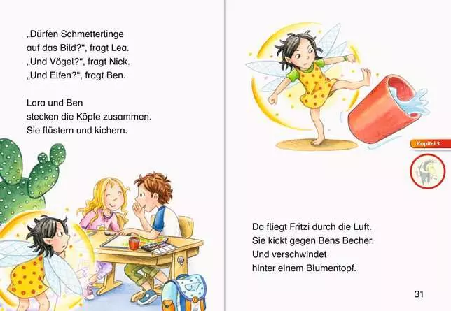 Leserabe - 1. Lesestufe: Lara und die freche Elfe in der Schule