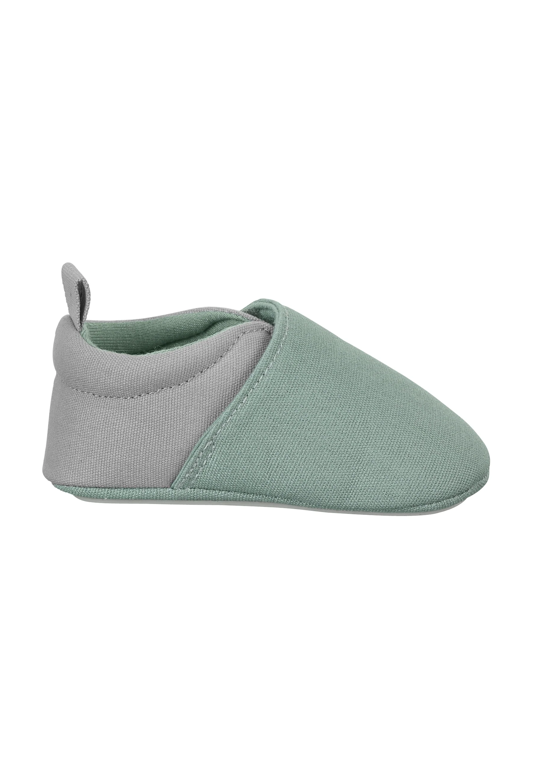 Baby Krabbelschuh aus Canvas mit Applikation Stern