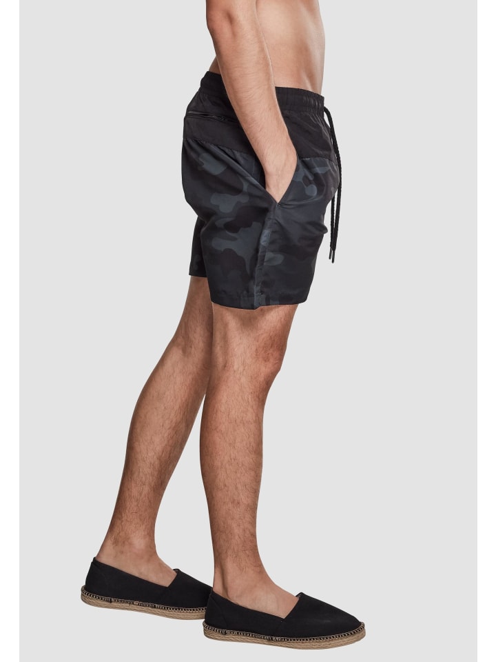 Urban Classics Urban Classics Badeshorts in blk/darkcamo günstig kaufen