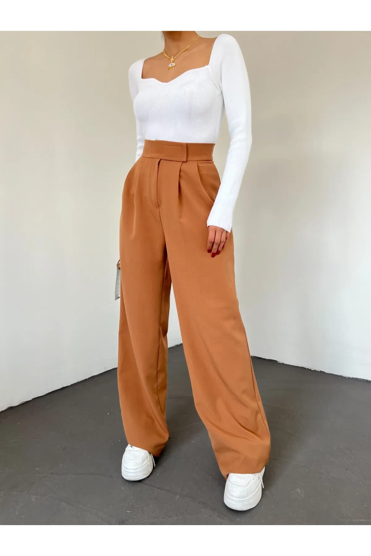 Modamorfo  Hose mit weitem Bein und Klettverschluss