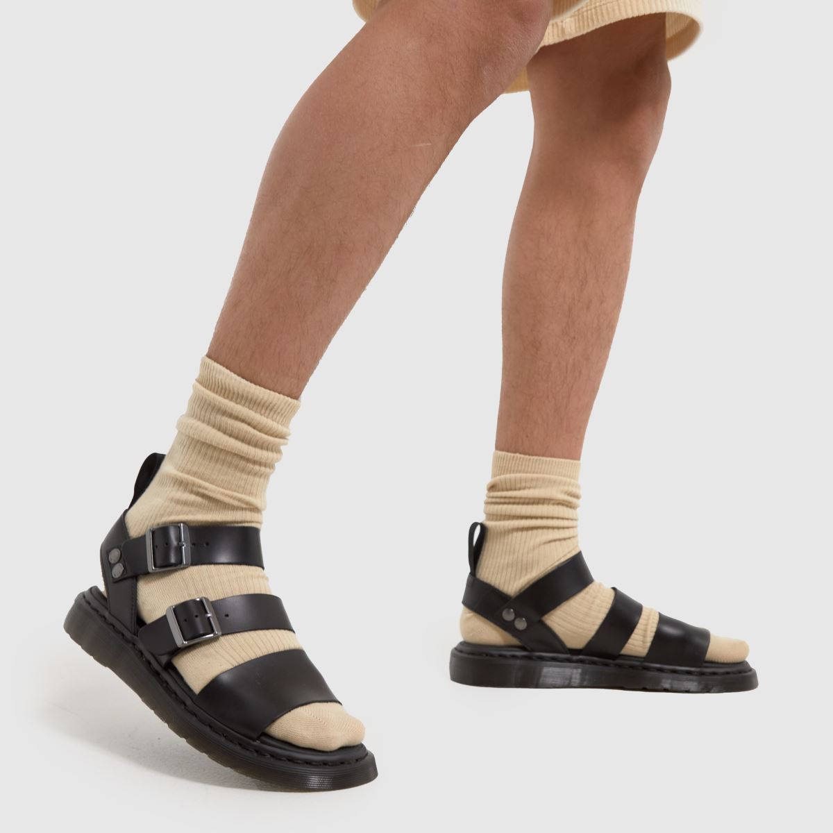 Dr Martens – Svarta griffon-sandaler