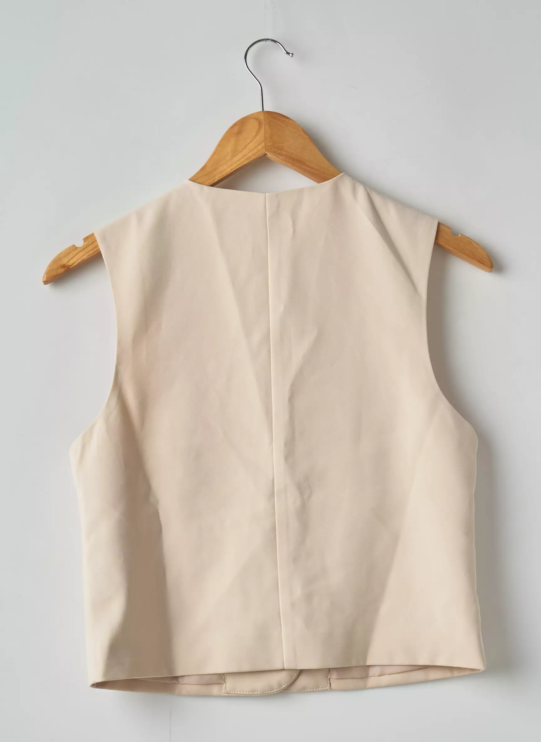 Nasty Gal Gilet Femme couleur beige