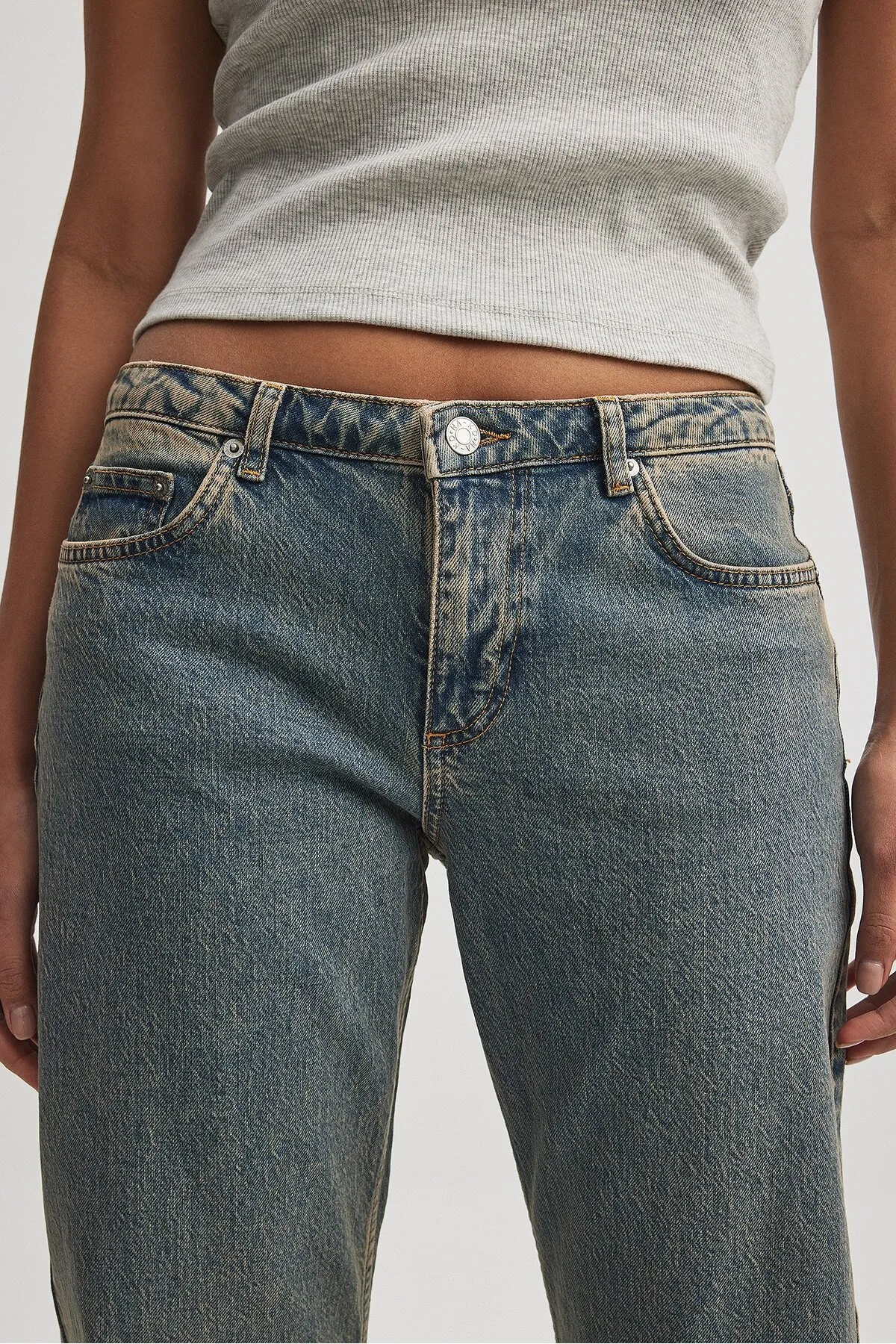 NA-KD  Jeans - Blau - Wide Leg