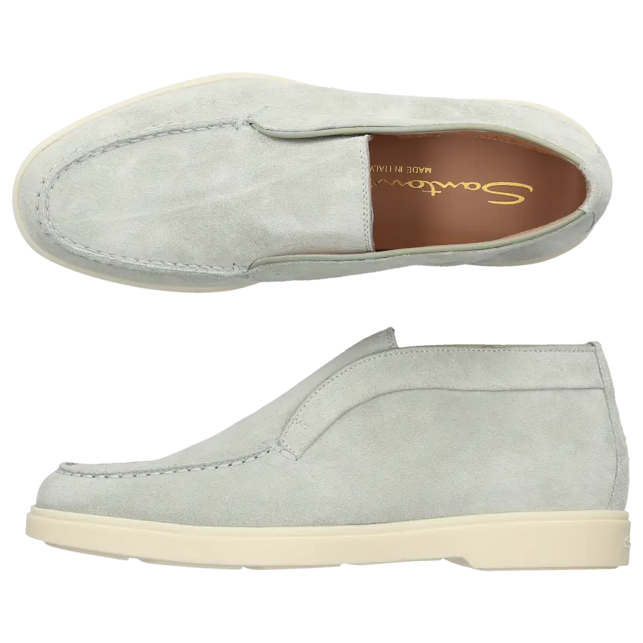 Santoni - Stiefeletten DESERT BOOT Veloursleder - grün