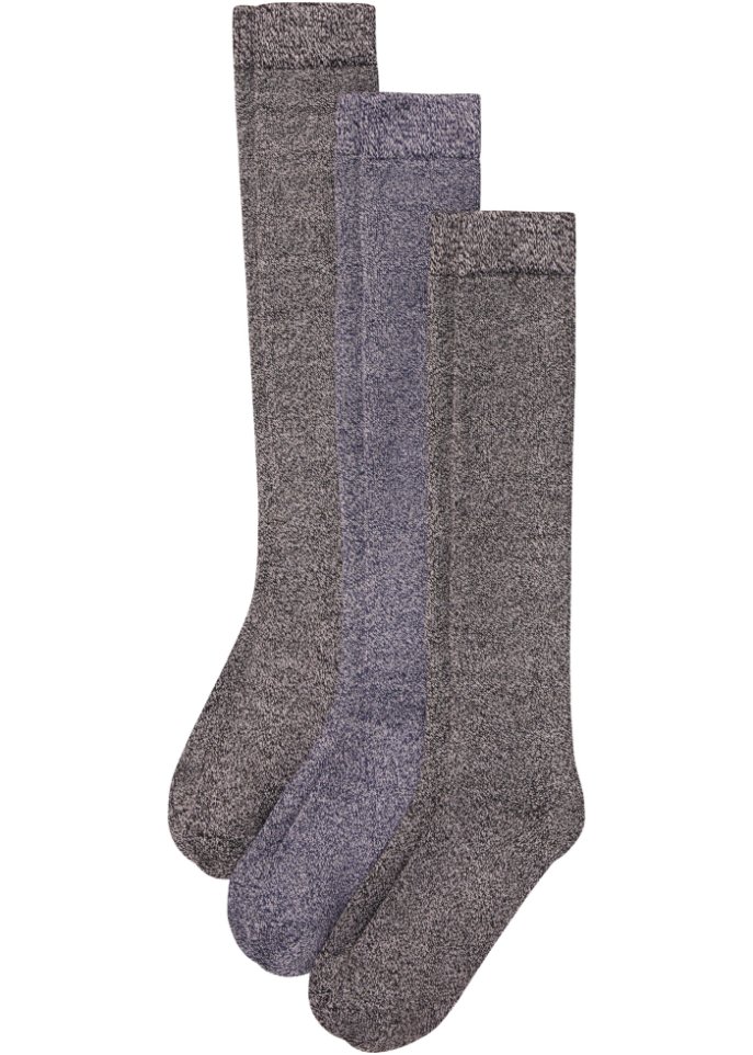 Thermo Kniestrümpfe (3er Pack) mit weichem Innenfrottee