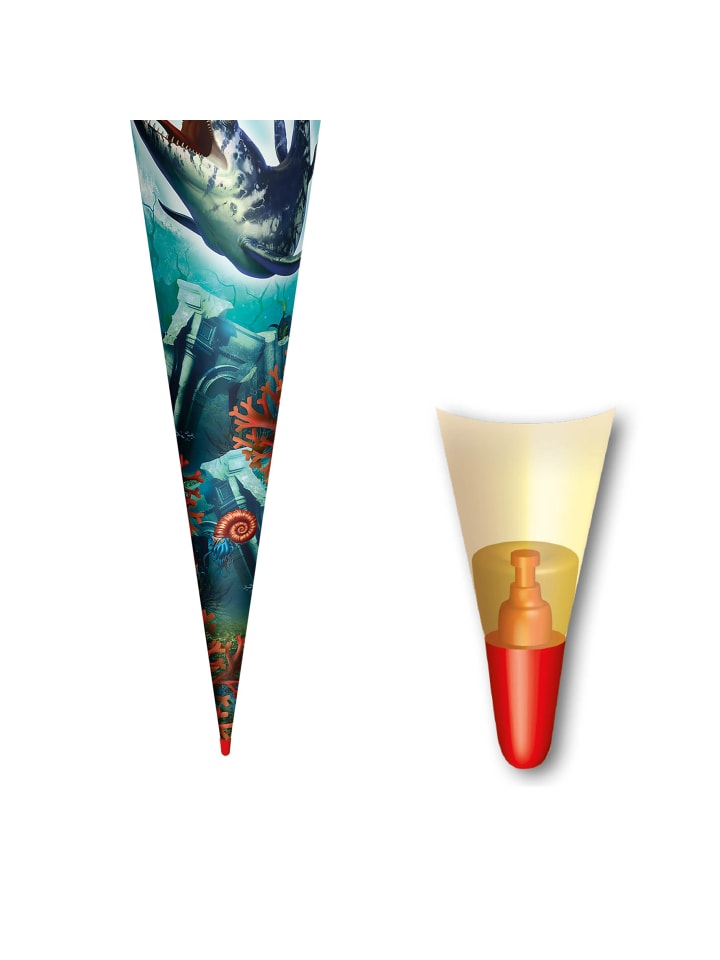 ROTH Schultüte groß Dino Mosasaurus 70 cm in Grün günstig kaufen onesize