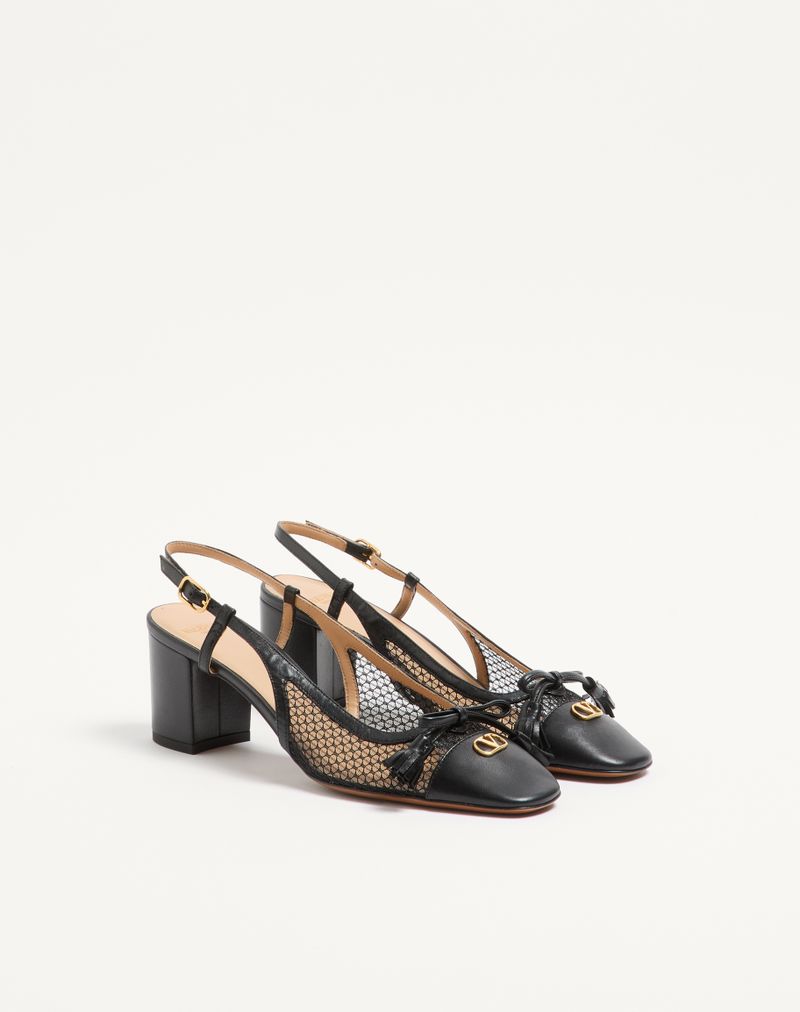Valet Du Roi 60mm mesh og børneslingback pumps
