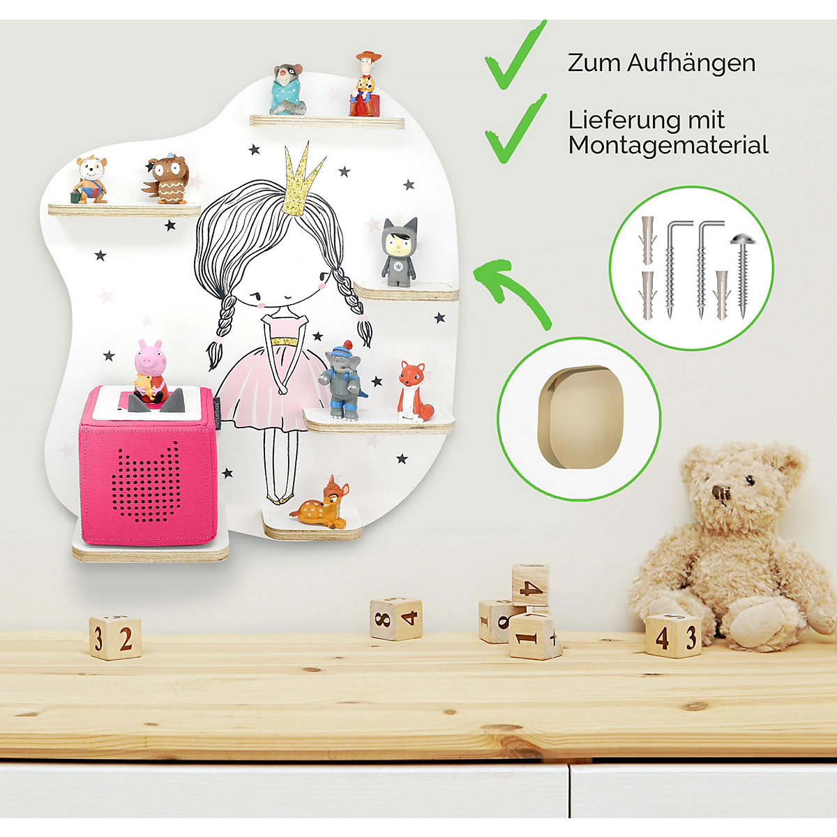 Regal für Musikbox Kleine Schönheit - geeignet für Toniebox