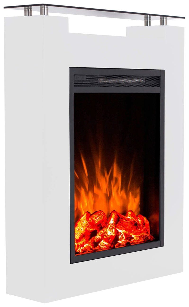 Heathus Elektrokamin Rendsburg, bis 1500 W Heizleistung, regelbares Flammenbild, Fernbedienung, Timer