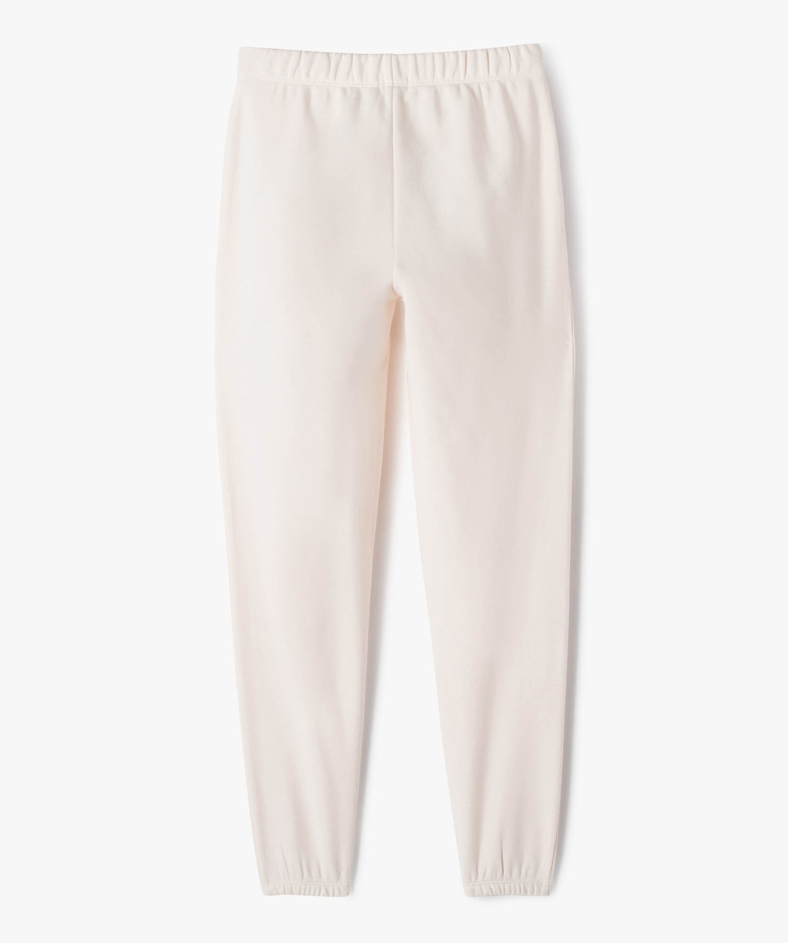 Pantalon de jogging molletonné fille ecru | GEMO