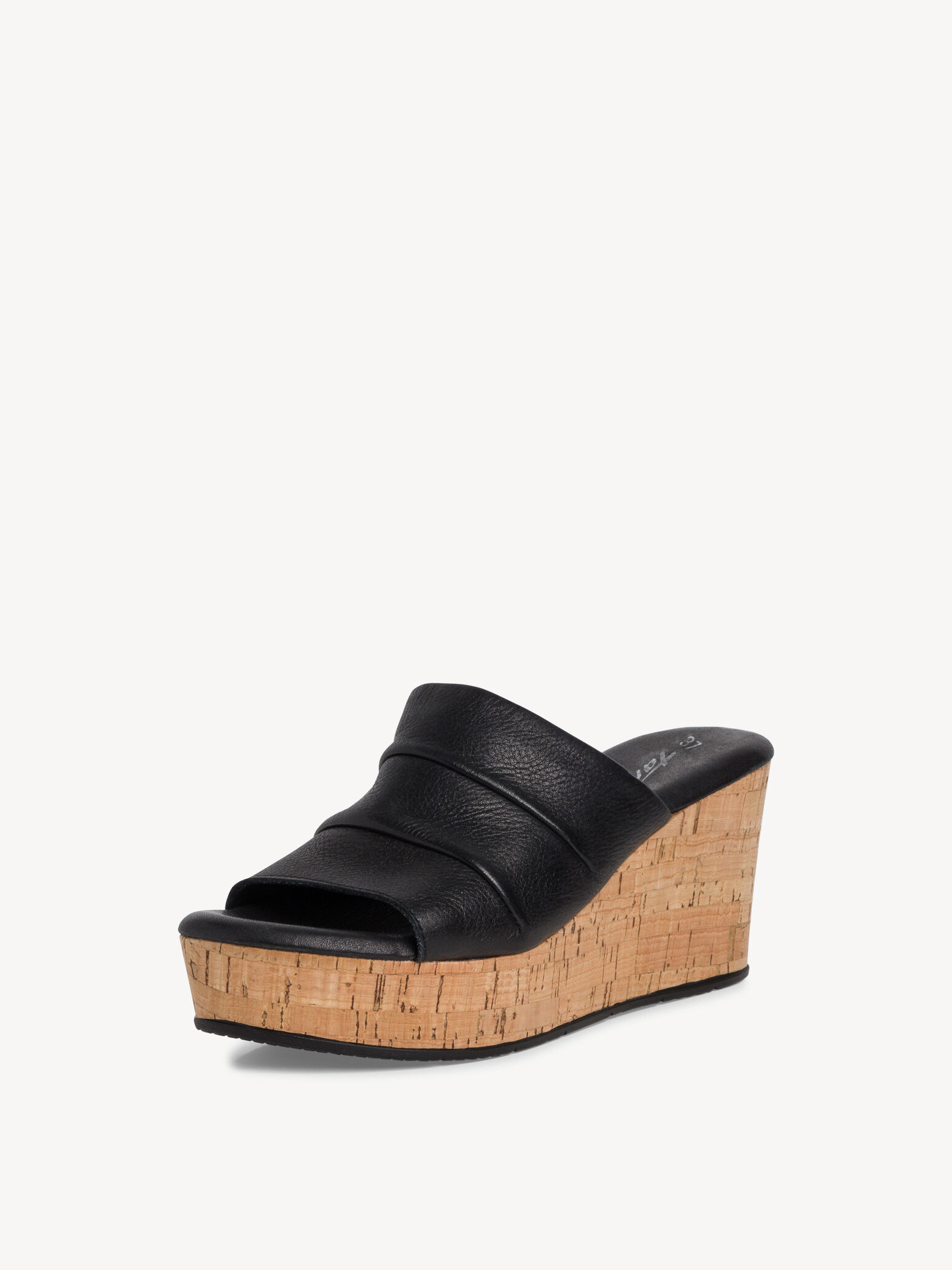 Mule en cuir - noir
