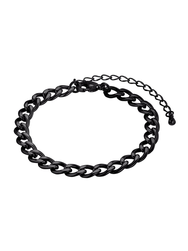 Steel_Art Gliederarmband Keanu schwarz farben in schwarz günstig kaufen onesize