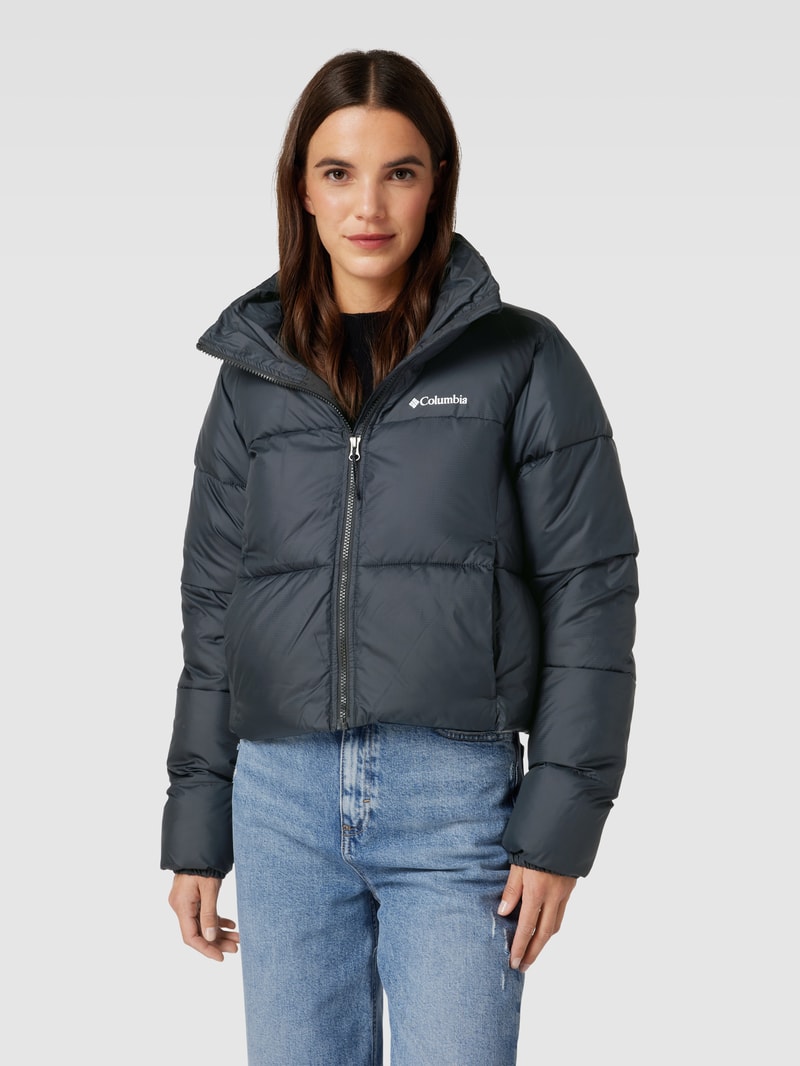 Cropped Steppjacke mit Stehkragen Modell 'PUFFECT CROPPED JACKET' in schwarz