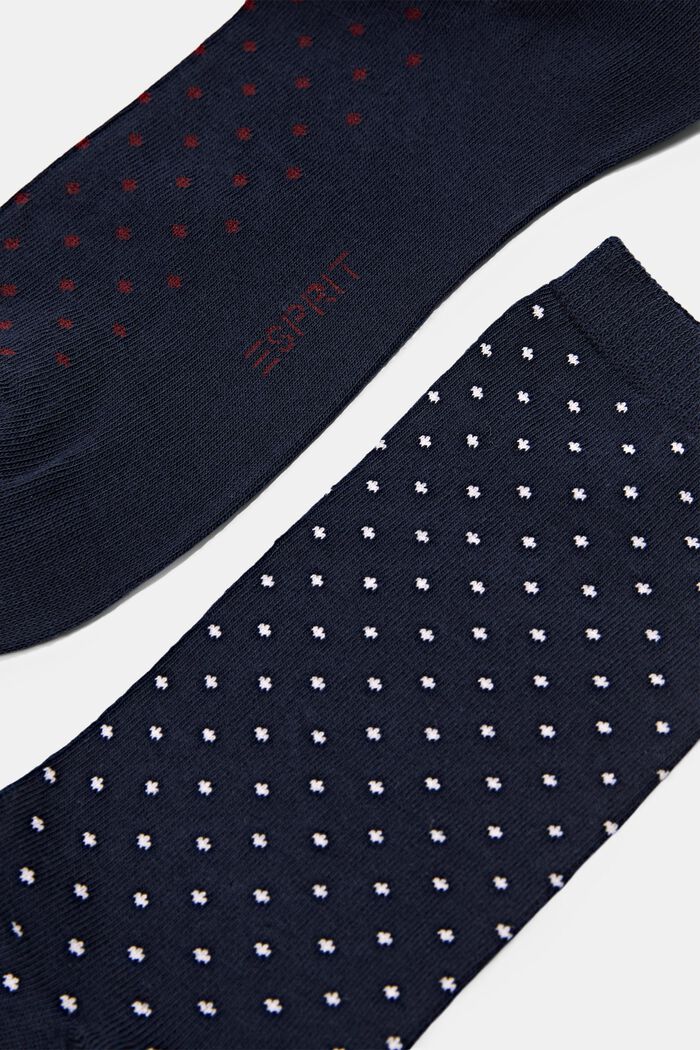 2er-Set Socken mit Polka Dots, Bio-Baumwolle