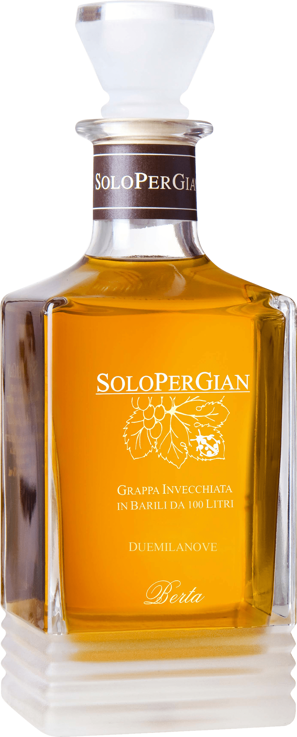 Berta: Grappa Solo Per Gian Sonderfüllung Fass 90 2010