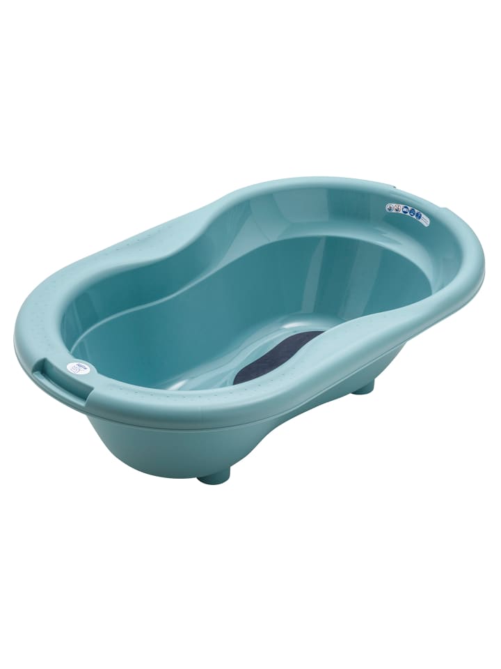 Rotho Babydesign Babybadewanne mit Antirutschmatte in der Innenseiten in lagoon günstig kaufen onesize