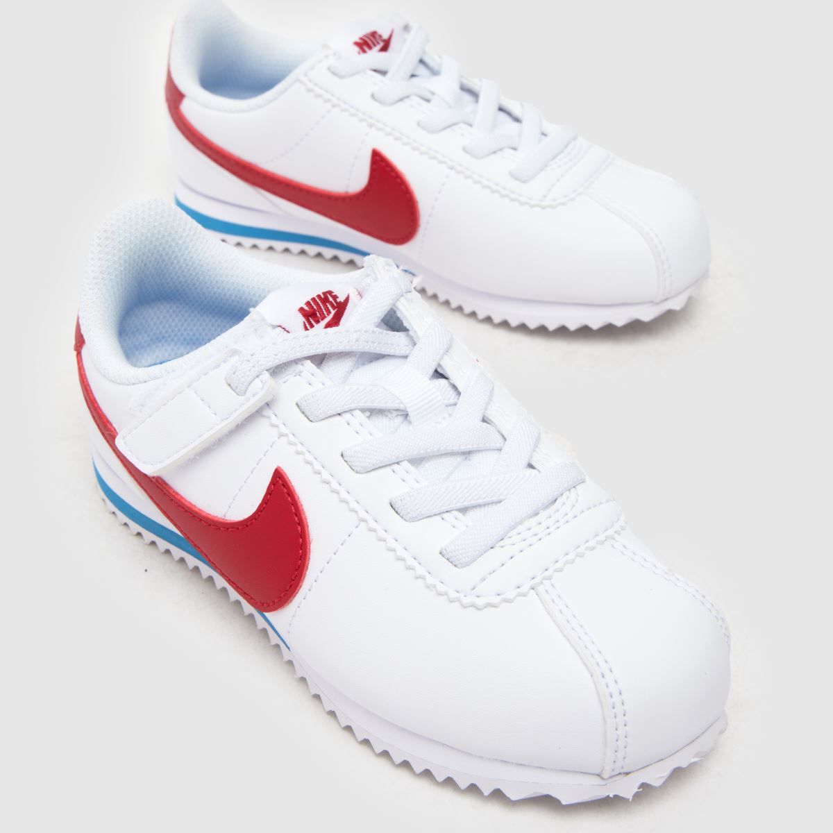 Nike fehér és piros Cortez Junior cipők