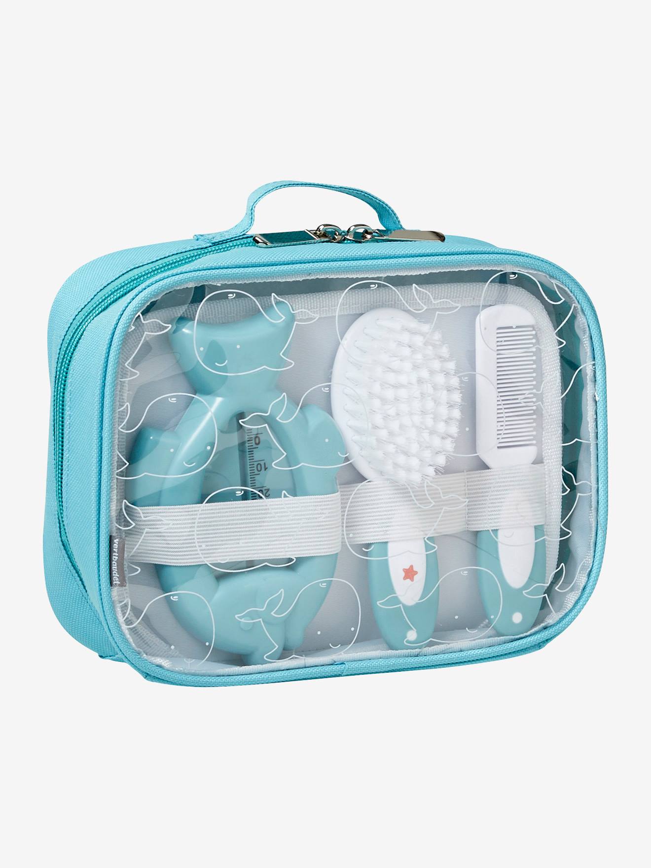 Vertbaudet Baby Pflegeset, 6 Teile - grau