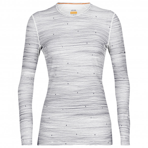 Icebreaker - Women's 200 Oasis L/S Crewe Ski Tracks - Merinounterwäsche