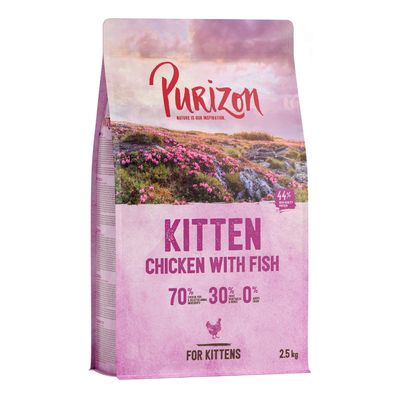 Übergangsset! Purizon- getreidefrei für Kitten und erwachsene Katzen