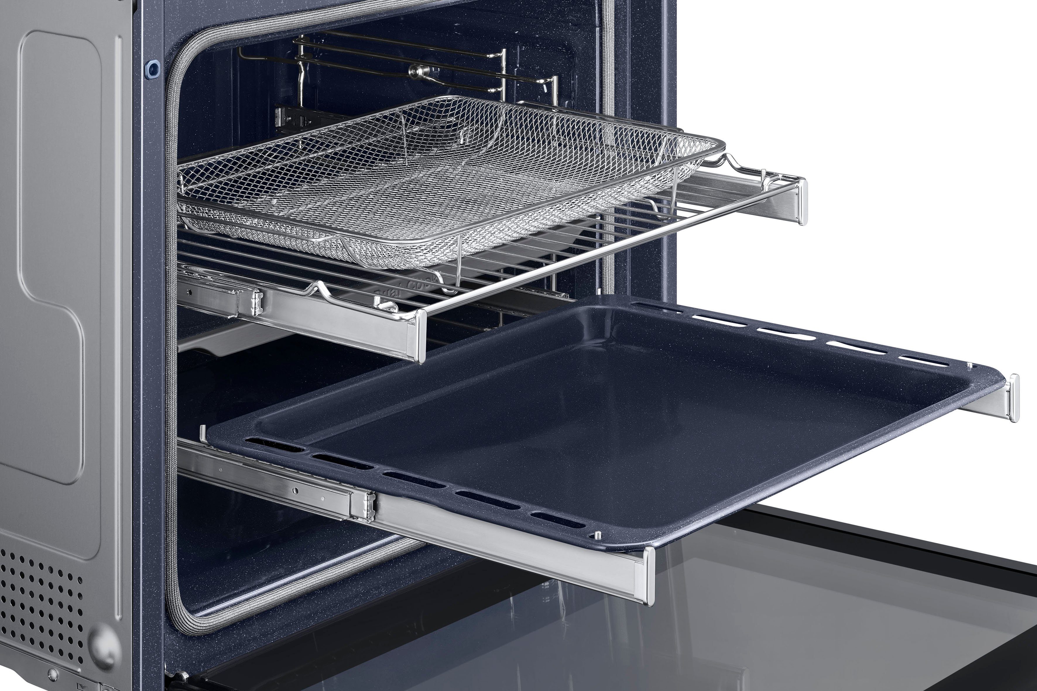 Samsung Einbaubackofen NV7600B NV7B6675CDN, mit 1-fach-Teleskopauszug, Pyrolyse-Selbstreinigung, 