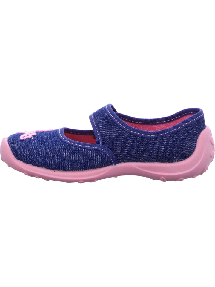 Fischer Markenschuh Hausschuh in blau günstig kaufen