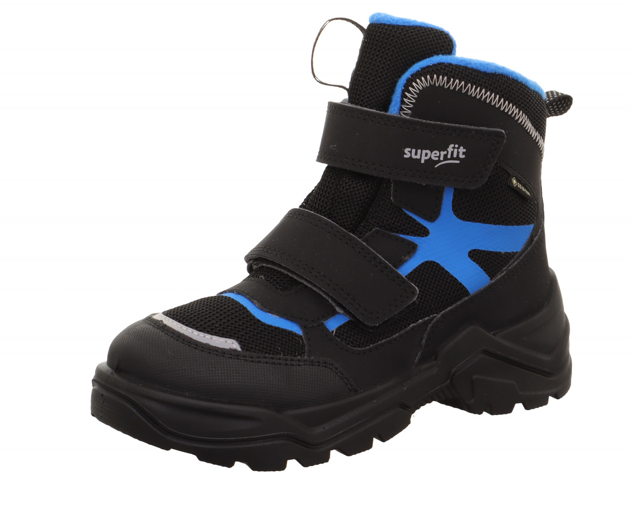 SNOW MAX - Schwarz/Blau Boots mit Klettverschluss
