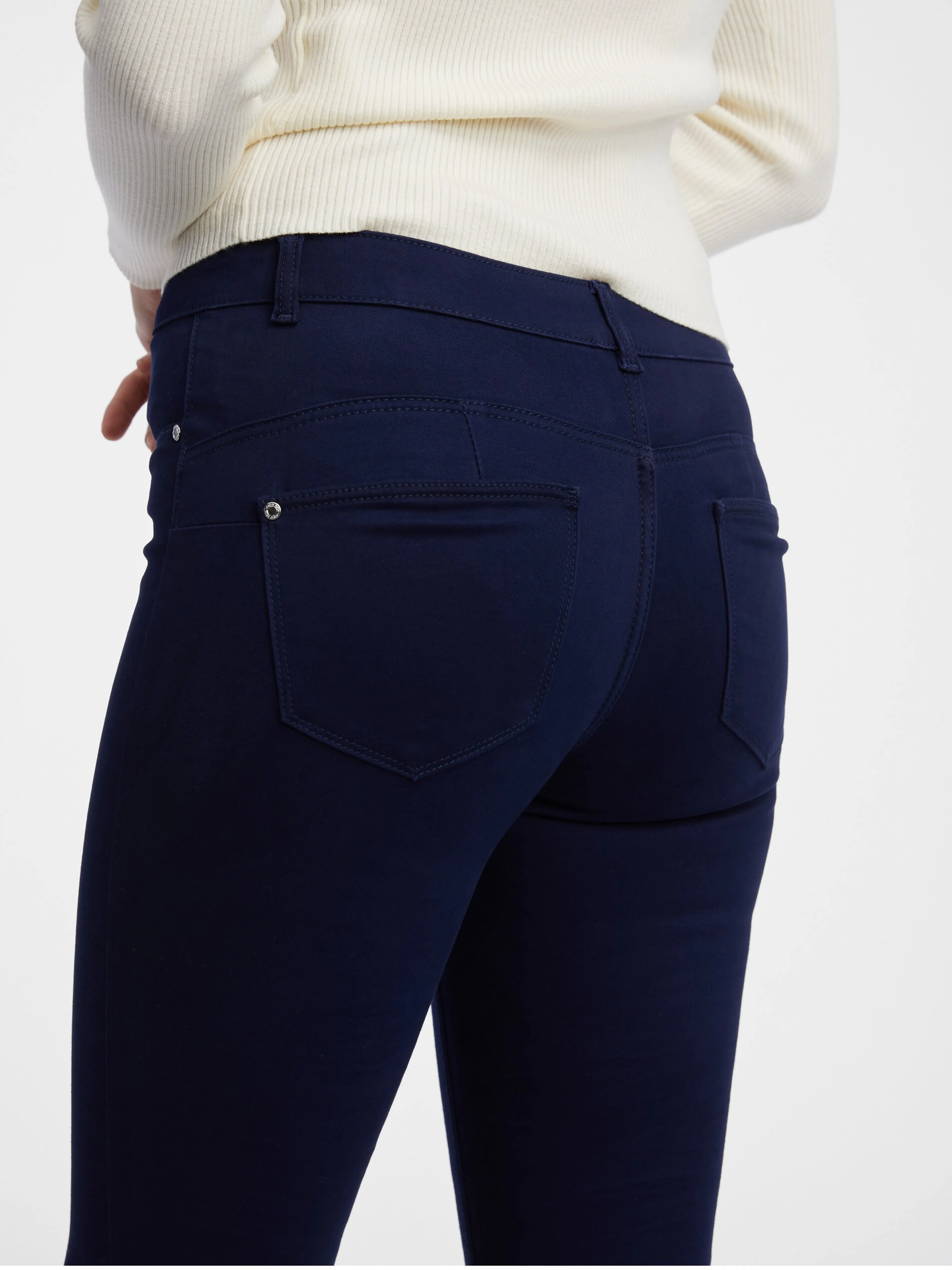 Dunkelblaue Damen-Bootcut-Hose ORSAY