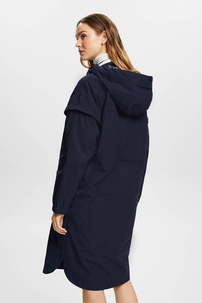 Long-Parka mit Tunnelzugkapuze