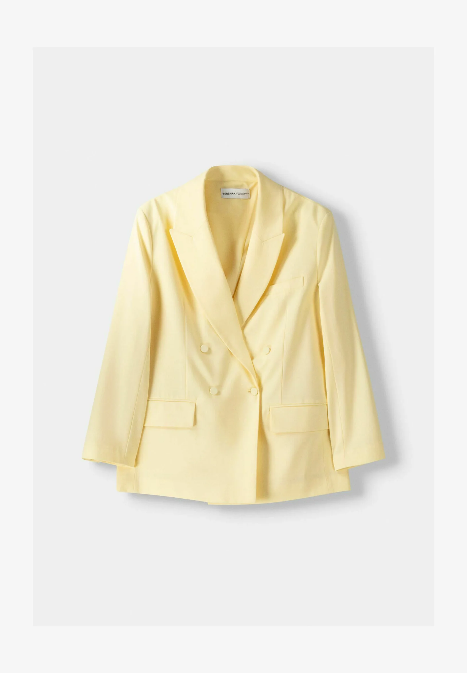 Bershka CRUZADO CON BOTONES - Abrigo corto
