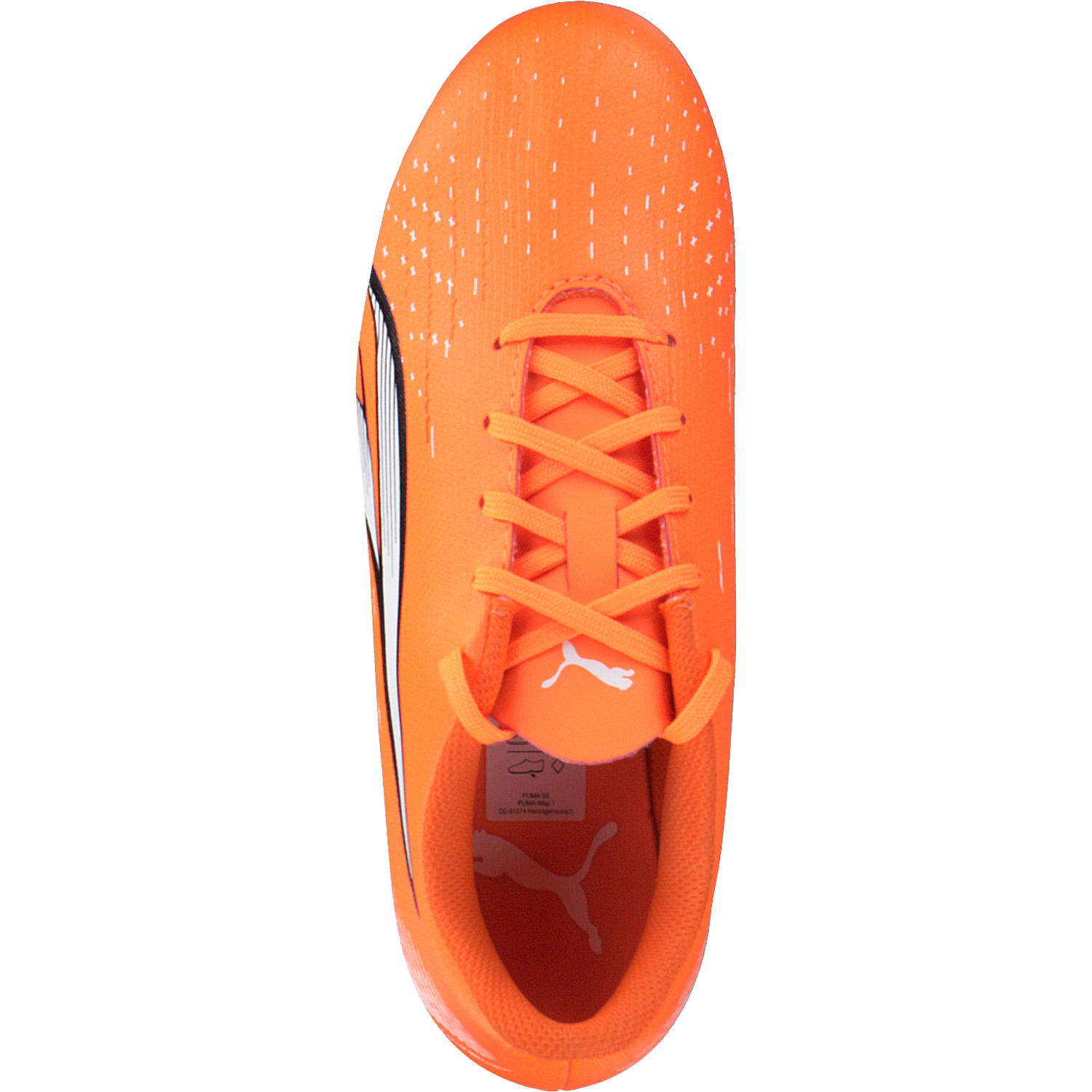Puma Ultra Play FJ/AG Jr. 107233, Sportschuhe, Herren, Ultra orange/puma white/blue g