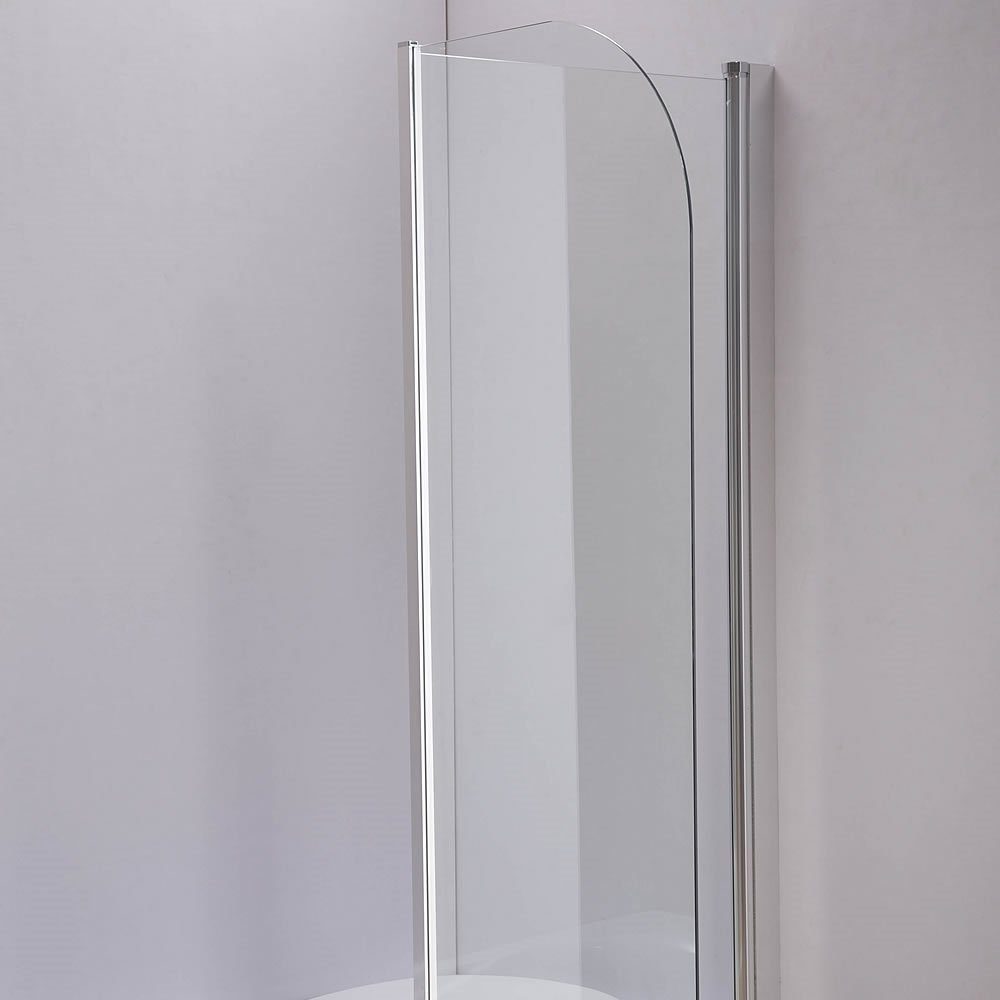 Melko Badewannenaufsatz Badewannenaufsatz Duschwand Duschkabine ESG Sicherheitsglas Nano Versiegelt Duschabtrennung Duschtrennwand Seitenwand Faltwand Glaswand, (Stück), ESG Sicherheitsglas